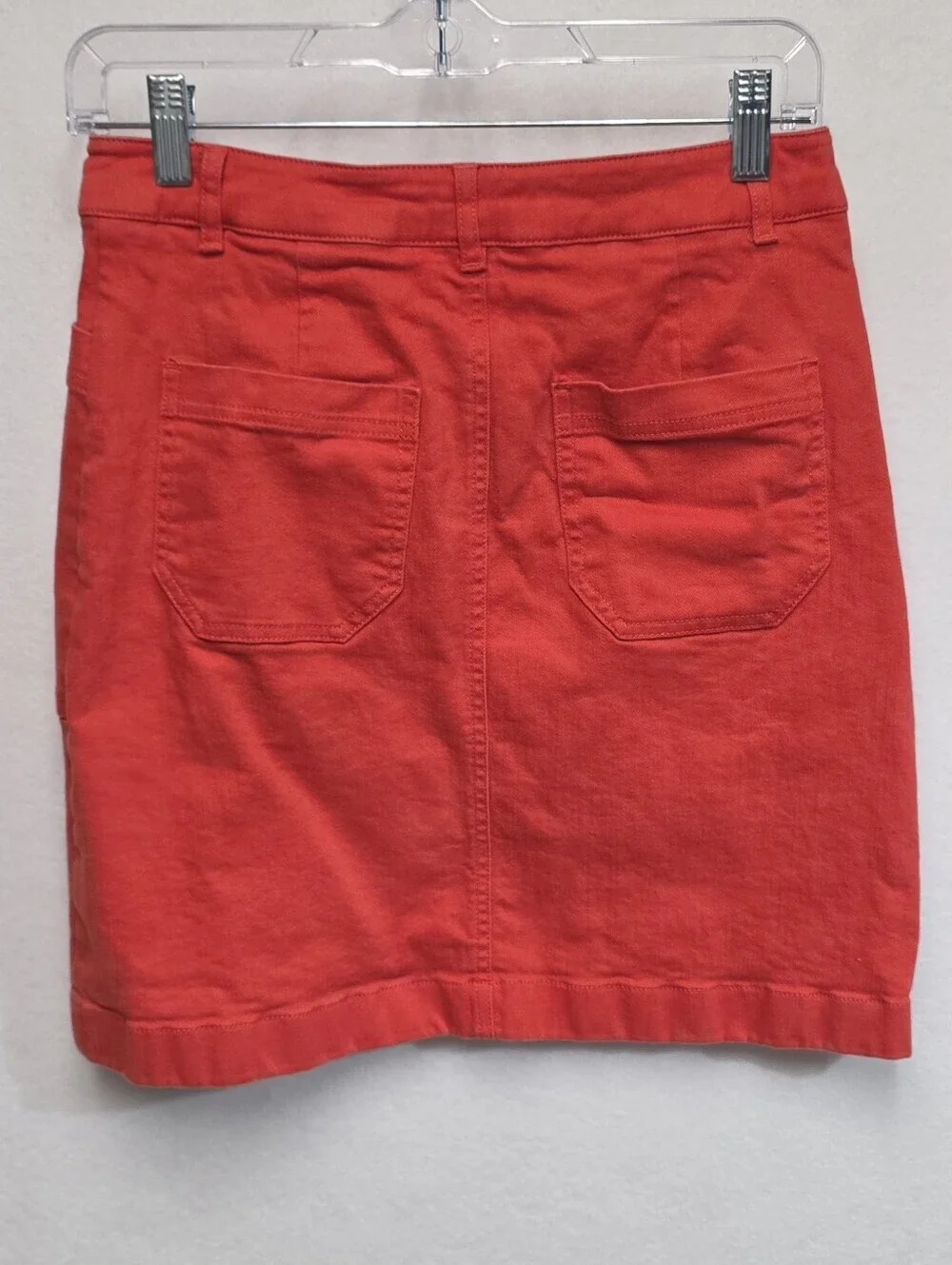 Boden Cavendish Womens Sz 4 Coral Crush A-line Mini Skirt Front And Back Pockets